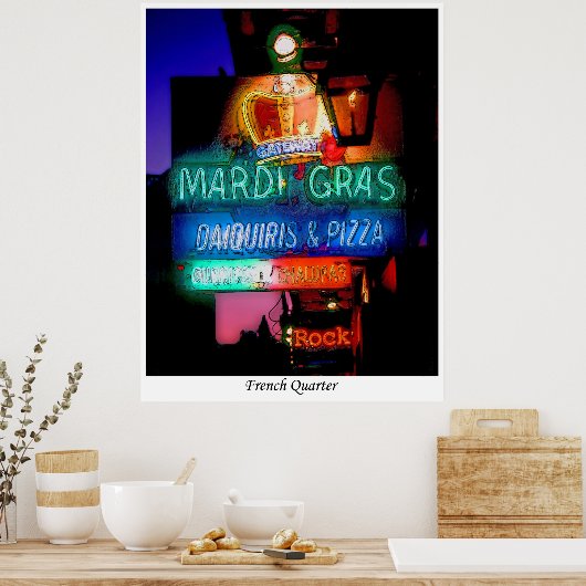 Frans kwartaal, poster (Keuken)