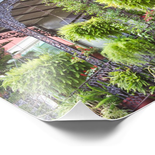 Frans kwartbalkon, New Orleans, LA Foto Afdruk (Hoek)