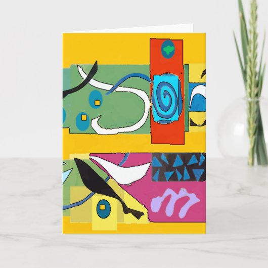 Frans kwartier bij de kerstvistestraat Studio Feestdagen Kaart (Voorkant)