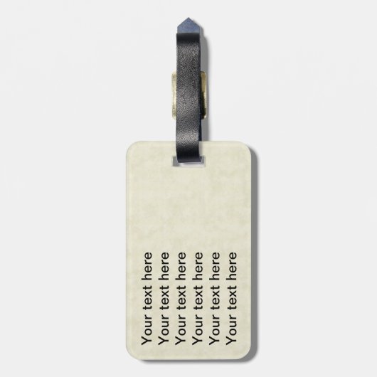  Frans Label van Wijn met gedeponeerde tas Bagagelabel (Achterkant verticaal)