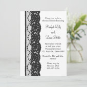 Frans Lace Rehearsal Dinner (wit) Kaart (Staand voorkant)