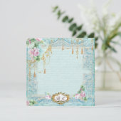 Frans Lace Tassels & Script Writing Kaart (Staand voorkant)