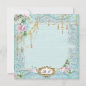 Frans Lace Tassels & Script Writing Kaart (Voorkant)