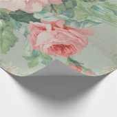 Frans Land Antiek Kool Rozen Cadeaupapier (Hoek)