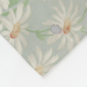 Frans Land  Antiek Kool Rozen Fleece Deken (Hoek)