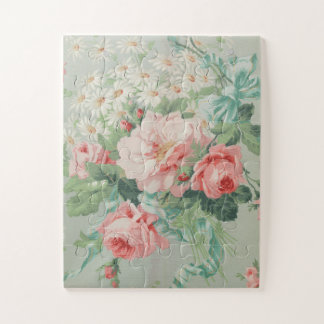 Frans Land Antiek Kool Rozen Legpuzzel