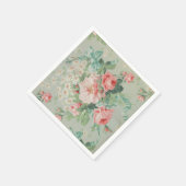 Frans Land  Antiek Kool Rozen Servet (Hoek)