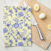 Frans Land Blauw Theedoek (Quarter Fold)