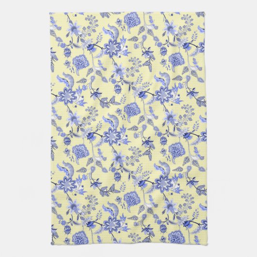 Frans Land Blauw Theedoek (Verticaal)