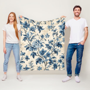 Frans land blauw toilet fleece deken