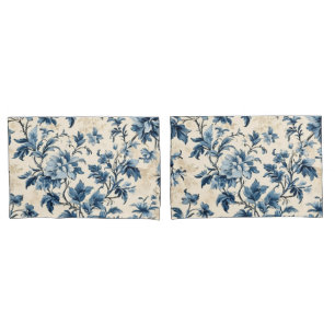 Frans land blauw toilet kussensloop