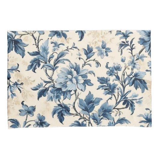 Frans land blauw toilet kussensloop (Voorkant-Rechts)