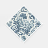 Frans land blauw toilet servet (Hoek)