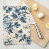 Frans land blauw toilet theedoek (Quarter Fold)