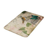  Frans land Bloemvogel Botanisch Badmat (Gekanteld)