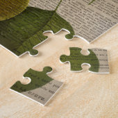 Frans land botanische illustratie  peer legpuzzel (Zijkant)