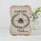 frans land botanische  koningin bijen kaart (Staand voorkant)