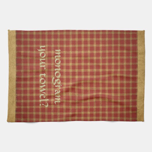 Frans Land Brick Mustard American MoJo Kitchen Theedoek (Horizontaal)