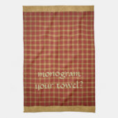 Frans Land Brick Mustard American MoJo Kitchen Theedoek (Verticaal)