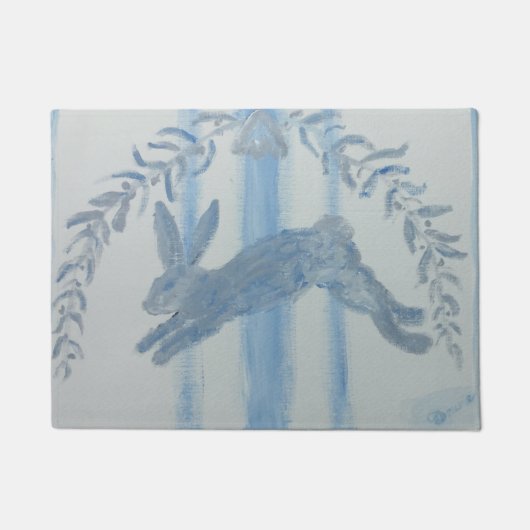 Frans Land Bunny Rabbit Deurmat (Voorkant)