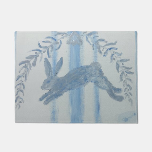 Frans Land Bunny Rabbit Deurmat (Voorkant)