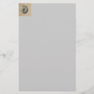 frans land burlap strand kust chique schelp briefpapier