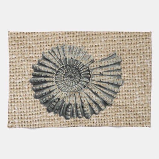 frans land burlap strand kust chique schelp theedoek (Horizontaal)