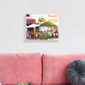 Frans Land Cafe Canvas Afdruk (Insitu (Woonkamer))