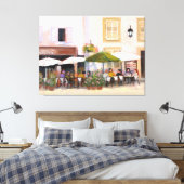 Frans Land Cafe Canvas Afdruk (Insitu (Slaapkamer))