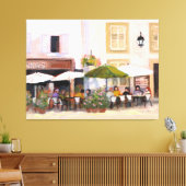 Frans Land Cafe Canvas Afdruk (Insitu (Woonkamer))