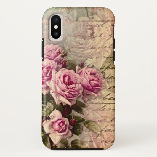 Frans land chic, shabby chic, roze rozen, flora Case-Mate iPhone case (Achterkant)