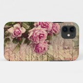 Frans land chic, shabby chic, roze rozen, flora Case-Mate iPhone case (Achterkant (horizontaal))