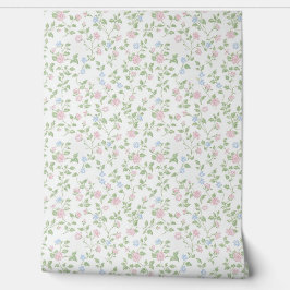 Frans land delicate bloemen wallpaper behang