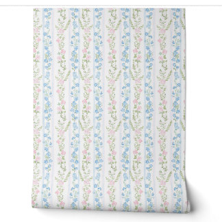 Frans land delicate bloemen wallpaper behang