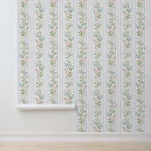 Frans land delicate bloemen wallpaper