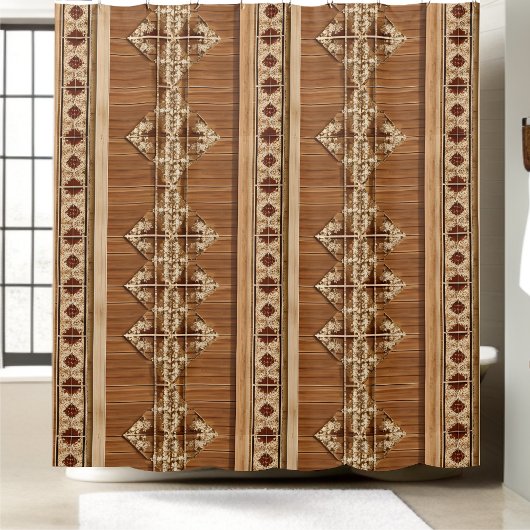 Frans land douche gordijn stijl 2