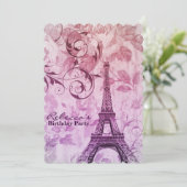 frans land eiffel tower parijs - verjaardag kaart (Staand voorkant)