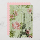 frans land eiffel tower parijs - verjaardag kaart (Voorkant / Achterkant)