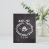 frans land farmhosue chalkboard  bijen briefkaart (Staand voorkant)