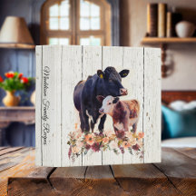 Frans Land Floral Angus Koeien i