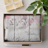 Frans Land Floral Plymouth Rock Chickens Tissuepapier (Geschenk)