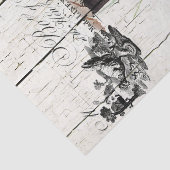 Frans Land Floral Plymouth Rock Chickens Tissuepapier (Detail)