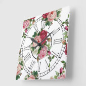  Frans land Floral Vierkante Klok (Hoek)