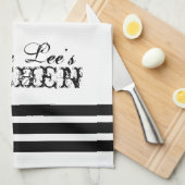 Frans land - Gepersonaliseerde thee- en keukenhand Theedoek (Quarter Fold)