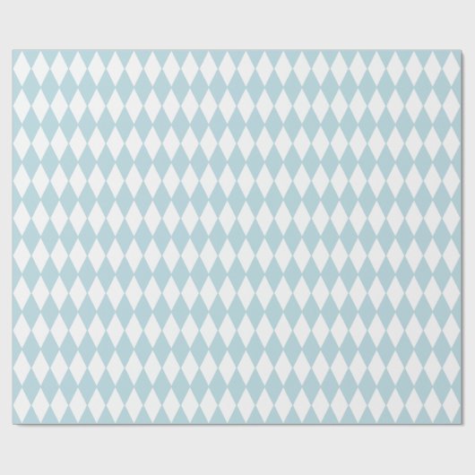 Frans land Harlequin Blue & White Cadeaupapier (Vlak)