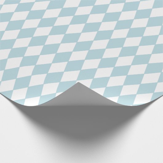 Frans land Harlequin Blue & White Cadeaupapier (Hoek)