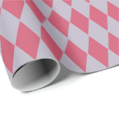 Frans land Harlequin Lila en Roos Cadeaupapier (Rol Hoek)