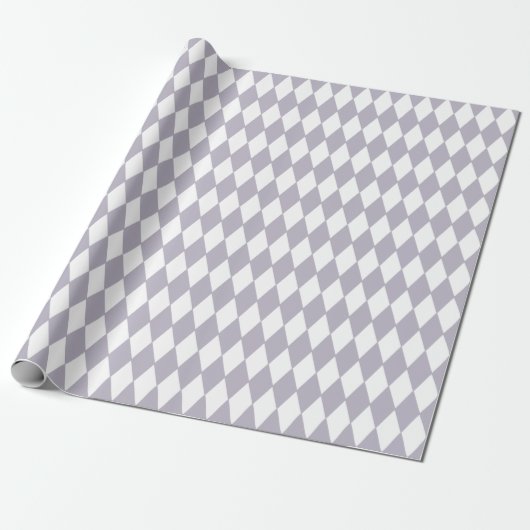 Frans land Harlequin Lila en wit Cadeaupapier (Uitgerold)