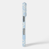 Frans Land Licht Blauwe Floral Aangepast Case-Mate iPhone Case (Achterkant / Rechts)