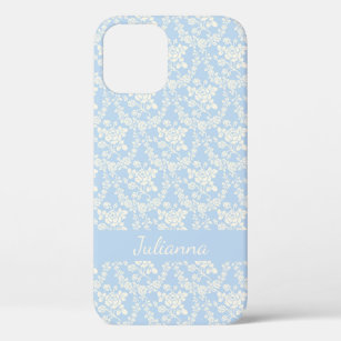 Frans Land Licht Blauwe Floral Aangepast Case-Mate iPhone Case